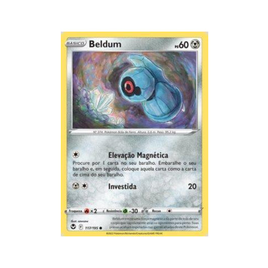 Beldum 117/195 in Portuguese Silver Tempest Pokémon TCG