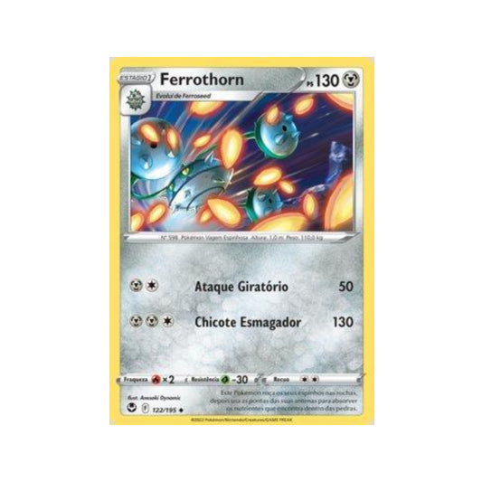 Ferrothorn 122/195 in Portuguese Silver Tempest Pokémon TCG