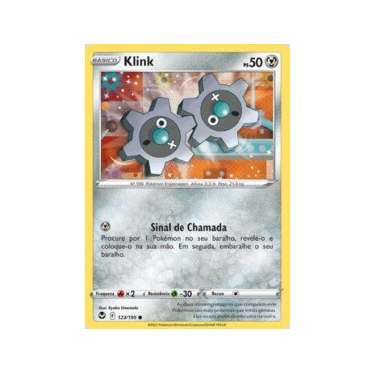 Klink 123/195 in Portuguese Silver Tempest Pokémon TCG