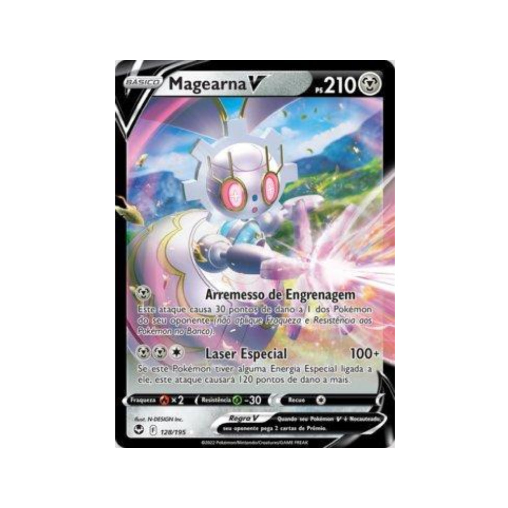 Magearna-V 128/195 in Portuguese Silver Tempest Pokémon TCG