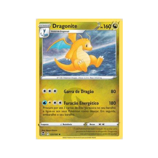 Dragonite 131/195 in Portuguese Silver Tempest Pokémon TCG