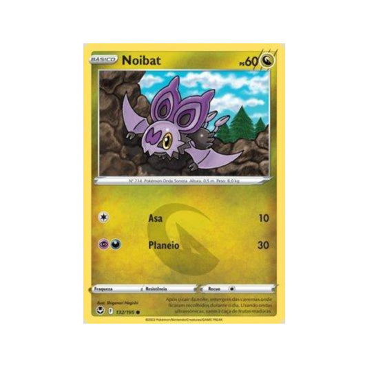 Noibat 132/195 in Portuguese Silver Tempest Pokémon TCG