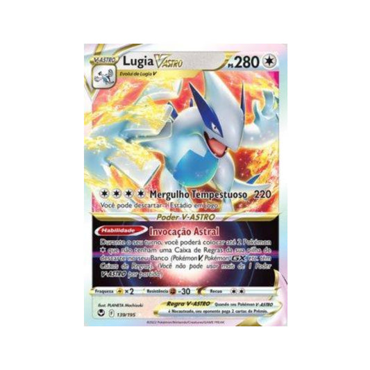 Lugia-VSTAR 139/195 in Portuguese Silver Tempest Pokémon TCG