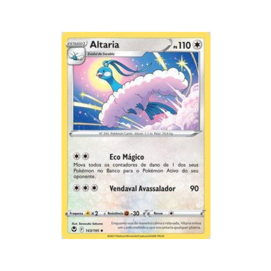 Altaria 143/195 in Portuguese Silver Tempest Pokémon TCG