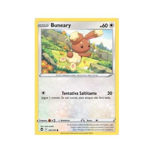 Buneary 144/195 in Portuguese Silver Tempest Pokémon TCG