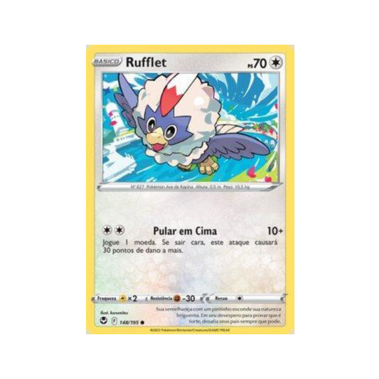 Rufflet 148/195 in Portuguese Silver Tempest Pokémon TCG