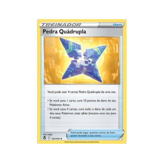 Quad Stone 163/195 in Portuguese Silver Tempest Pokémon TCG