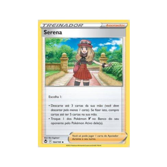 Serena 164/195 in Portuguese Silver Tempest Pokémon TCG