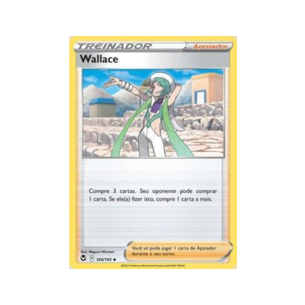 Wallace 166/195 in Portuguese Silver Tempest Pokémon TCG