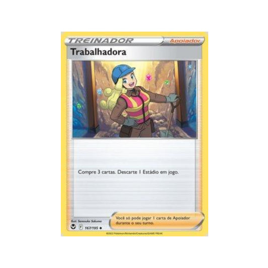 Worker 167/195 in Portuguese Silver Tempest Pokémon TCG