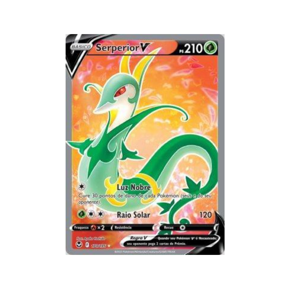 Serperior-V 170/195 in Portuguese Silver Tempest Pokémon TCG