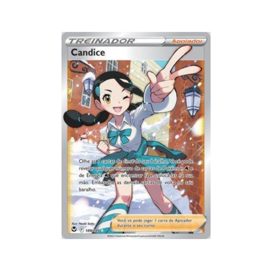 Candice 189/195 in Portuguese Silver Tempest Pokémon TCG