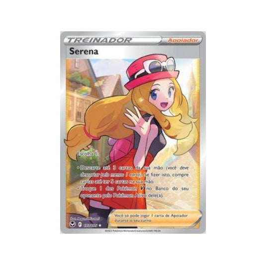 Serena 193/195 in Portuguese Silver Tempest Pokémon TCG