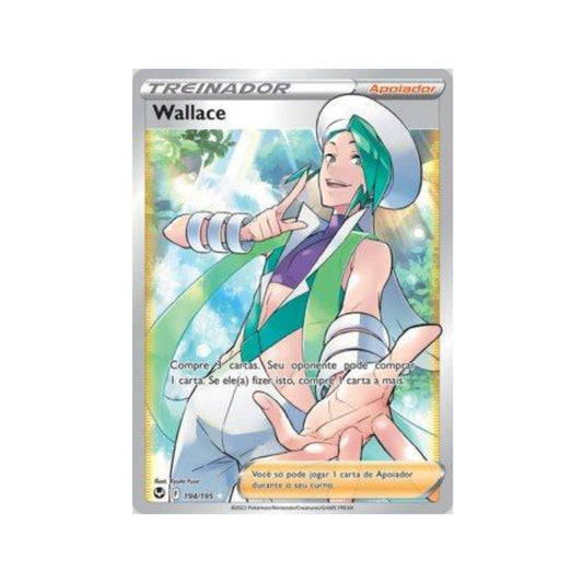 Wallace 194/195 in Portuguese Silver Tempest Pokémon TCG