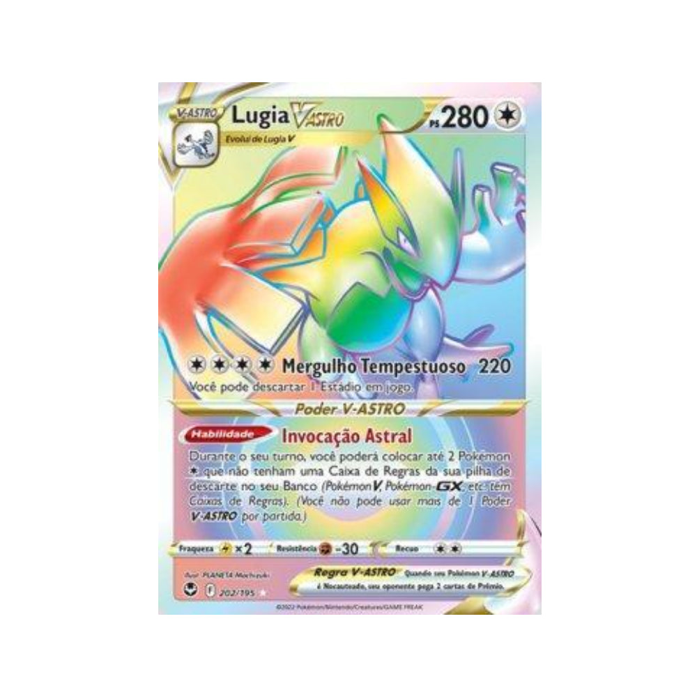 Lugia-VSTAR 202/195 in Portuguese Silver Tempest Pokémon TCG