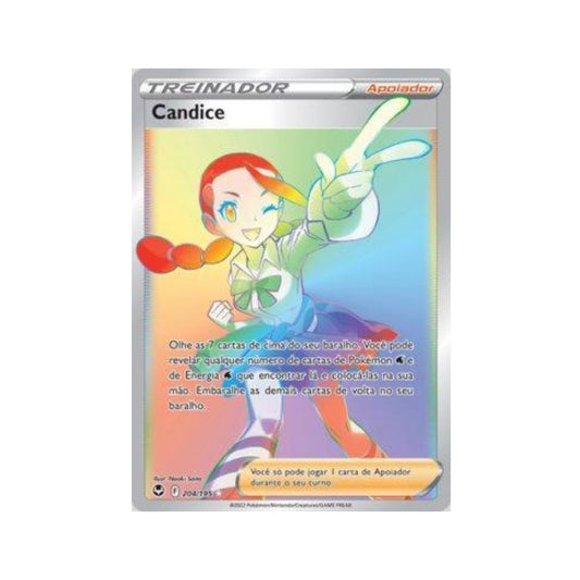 Candice 204/195 in Portuguese Silver Tempest Pokémon TCG