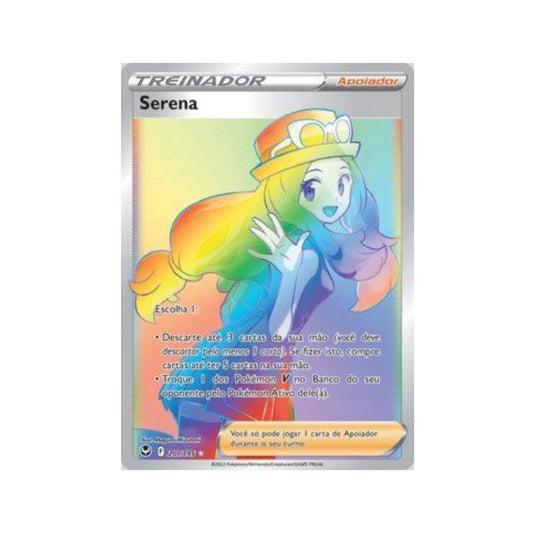 Serena 207/195 in Portuguese Silver Tempest Pokémon TCG