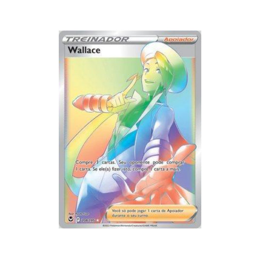 Wallace 208/195 in Portuguese Silver Tempest Pokémon TCG