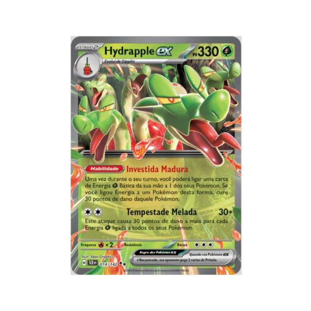 Hydrapple ex 014/142 in Portuguese Stellar Crown Pokémon TCG