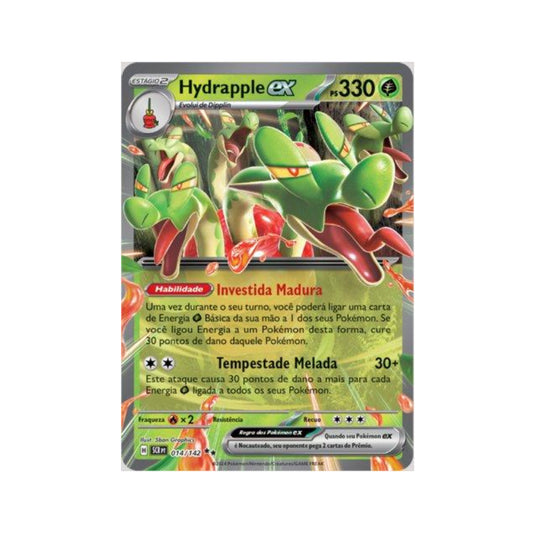 Hydrapple ex 014/142 in Portuguese Stellar Crown Pokémon TCG