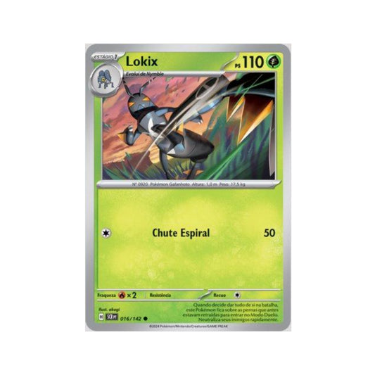 Lokix 016/142 in Portuguese Stellar Crown Pokémon TCG