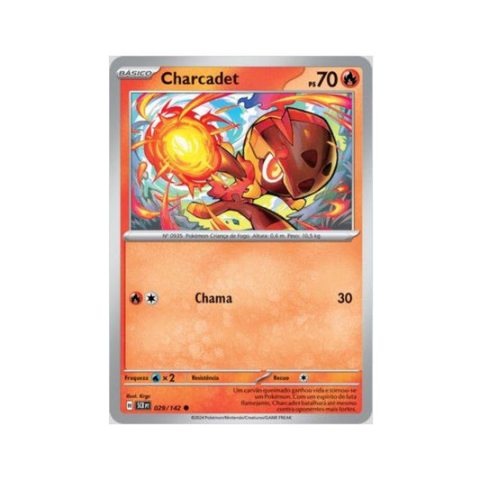 Charcadet 029/142 in Portuguese Stellar Crown Pokémon TCG