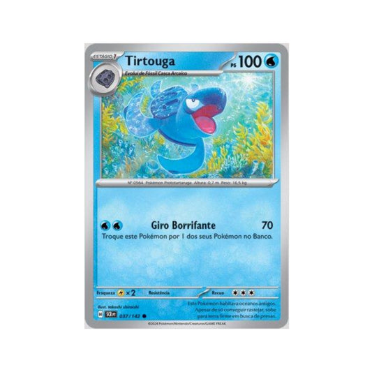 Tirtouga 037/142 in Portuguese Stellar Crown Pokémon TCG