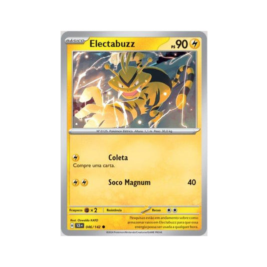 Electabuzz 046/142 in Portuguese Stellar Crown Pokémon TCG