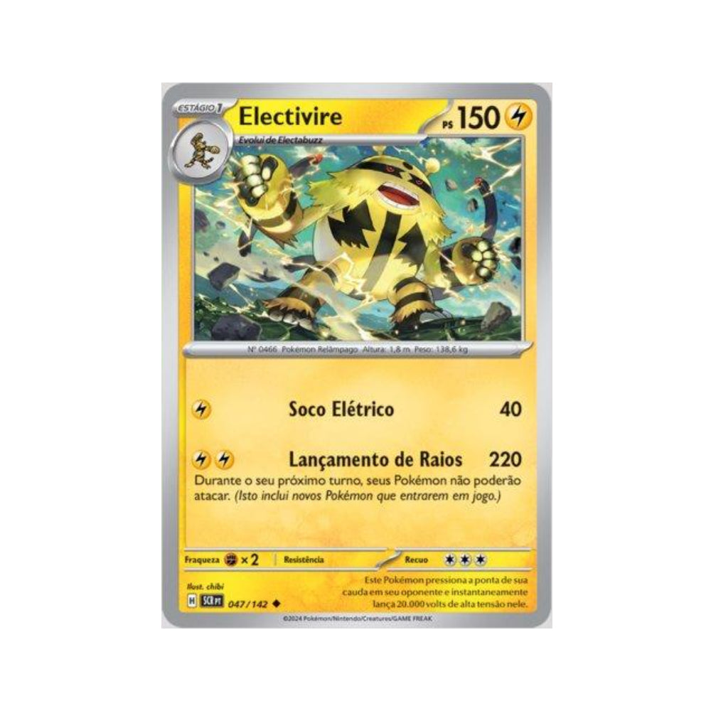 Electivire 047/142 in Portuguese Stellar Crown Pokémon TCG