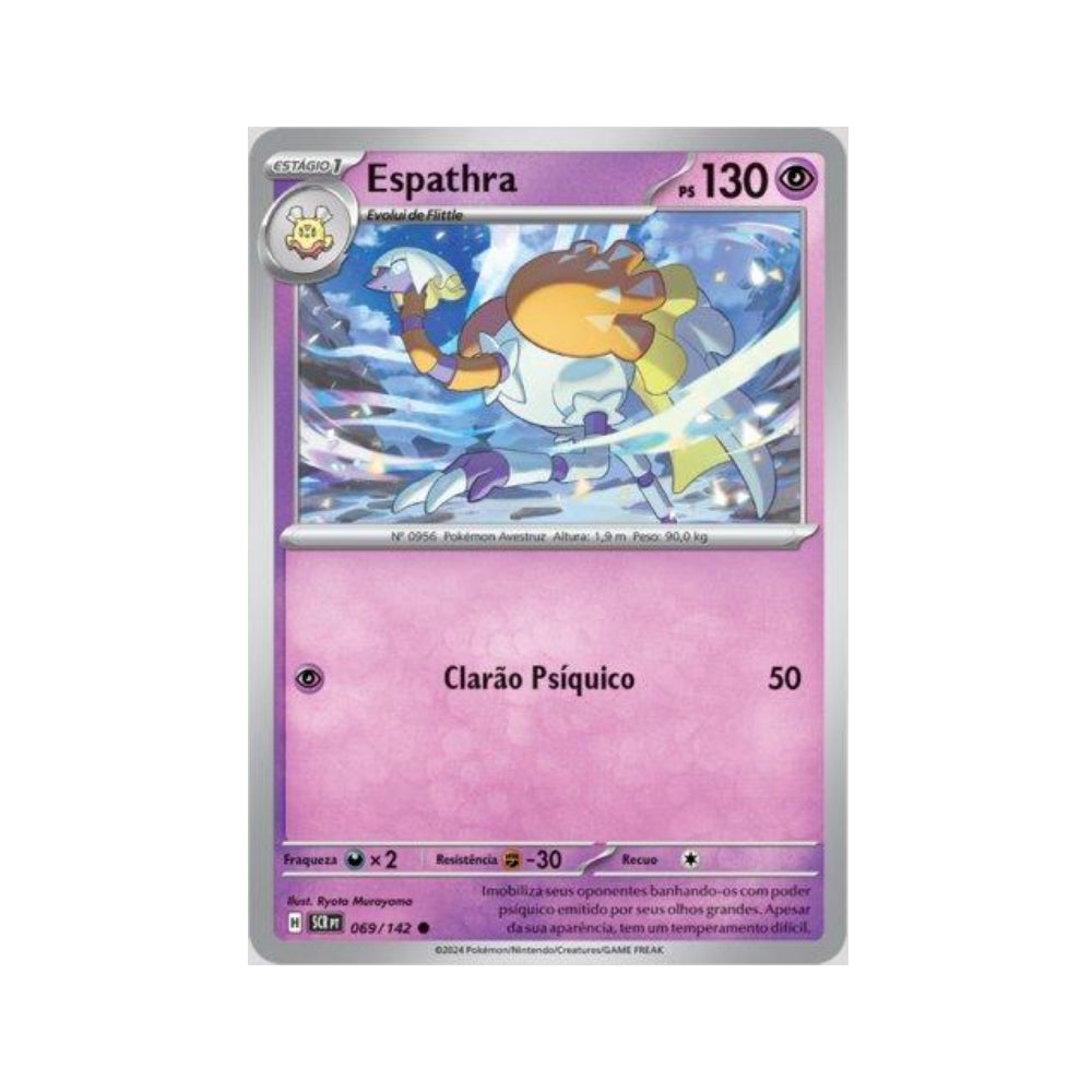 Espathra 069/142 in Portuguese Stellar Crown Pokémon TCG