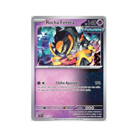 Iron Boulder 071/142 in Portuguese Stellar Crown Pokémon TCG