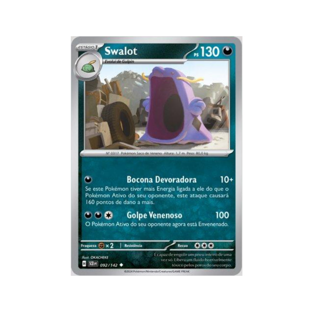 Swalot 092/142 in Portuguese Stellar Crown Pokémon TCG