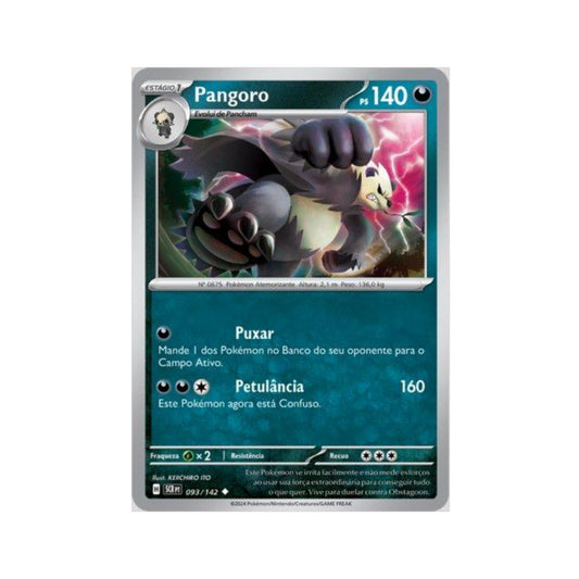 Pangoro 093/142 in Portuguese Stellar Crown Pokémon TCG