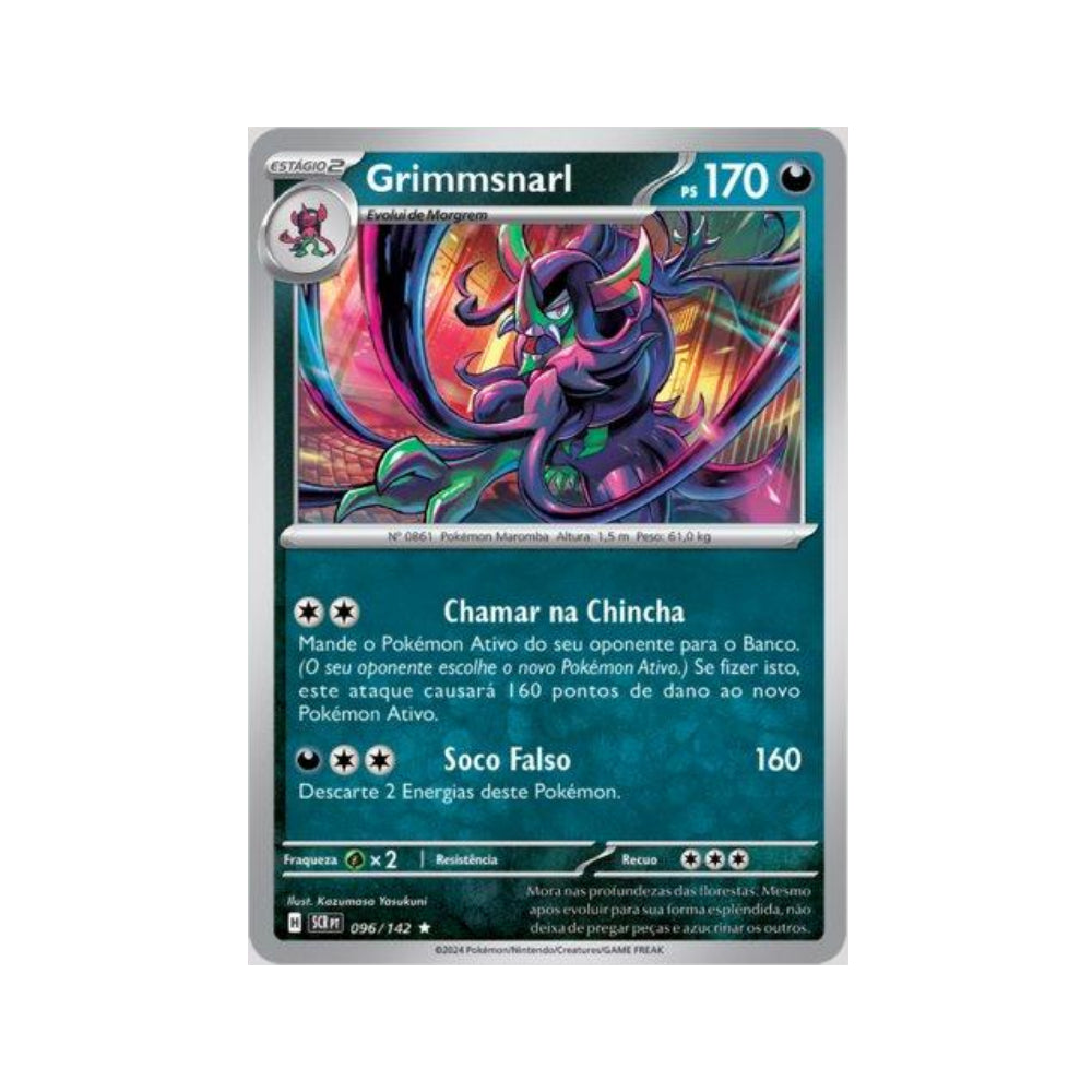 Grimmsnarl 096/142 in Portuguese Stellar Crown Pokémon TCG