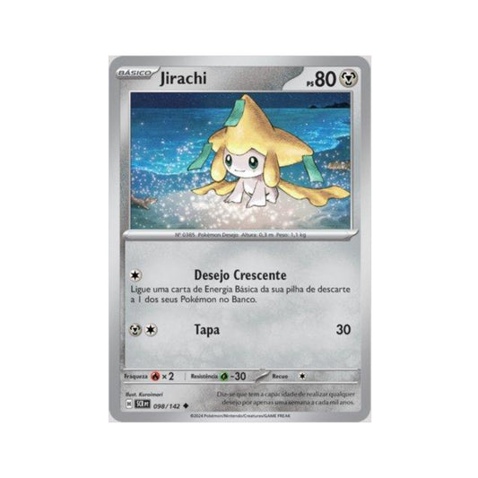 Jirachi 098/142 in Portuguese Stellar Crown Pokémon TCG