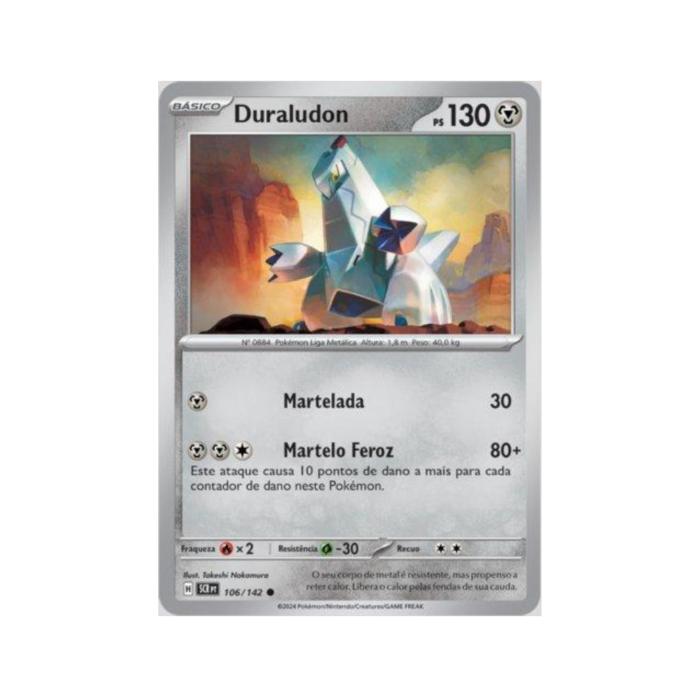 Duraludon 106/142 in Portuguese Stellar Crown Pokémon TCG