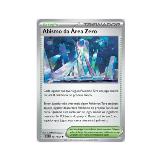 Area Zero Underdepths 131/142 in Portuguese Stellar Crown Pokémon TCG