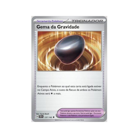 Gravity Gemstone 137/142 in Portuguese Stellar Crown Pokémon TCG