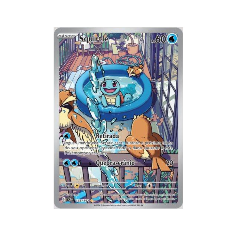 Squirtle 148/142 in Portuguese Stellar Crown Pokémon TCG