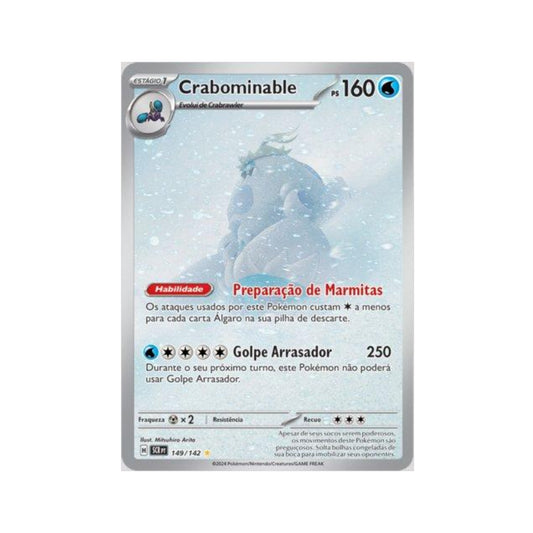 Crabominable 149/142 in Portuguese Stellar Crown Pokémon TCG