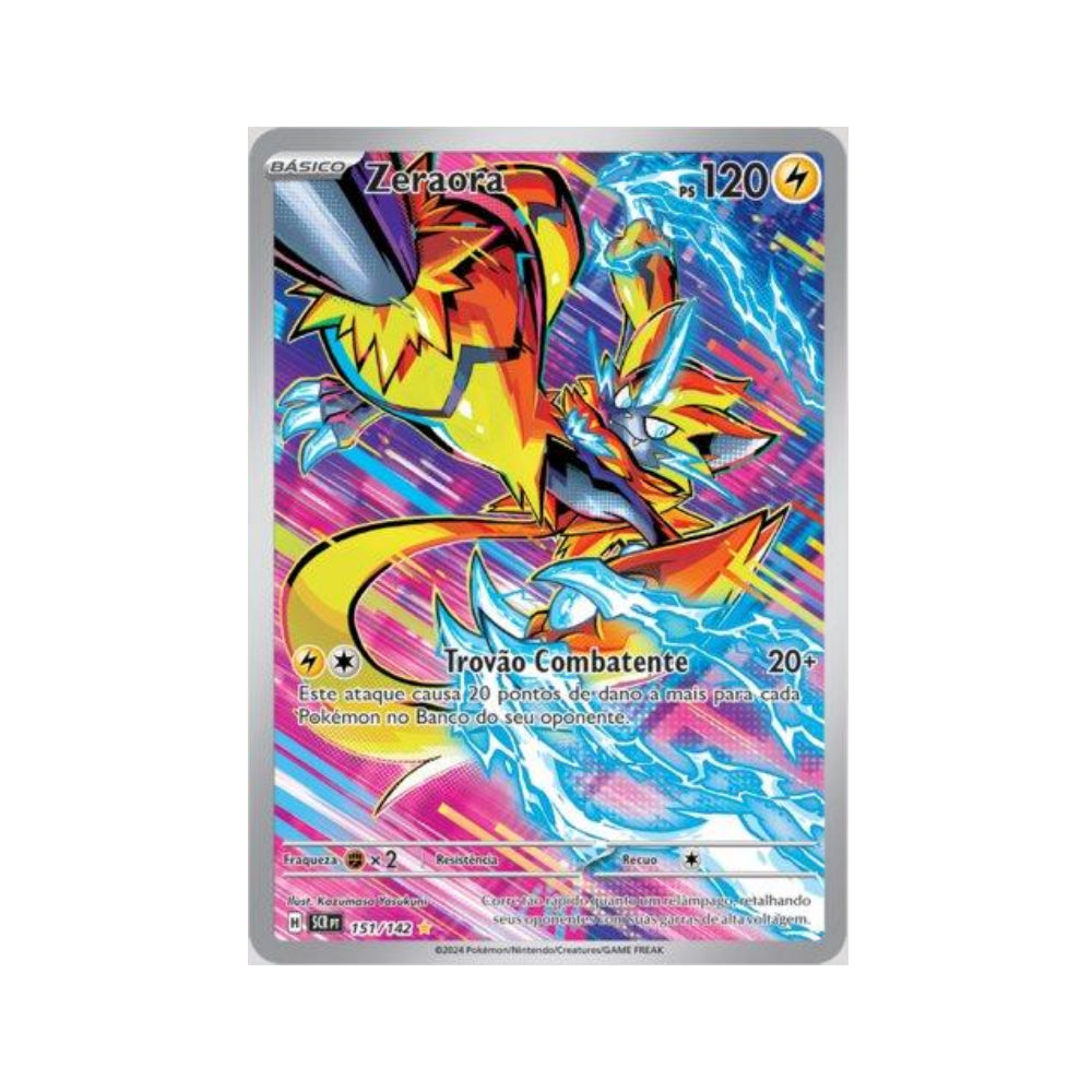 Zeraora 151/142 in Portuguese Stellar Crown Pokémon TCG