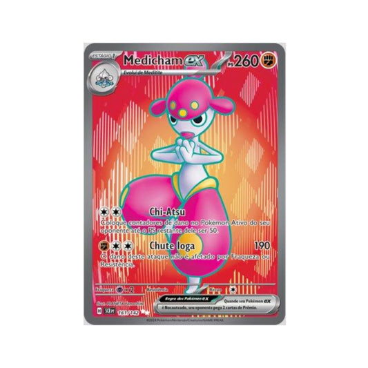 Medicham ex 161/142 in Portuguese Stellar Crown Pokémon TCG