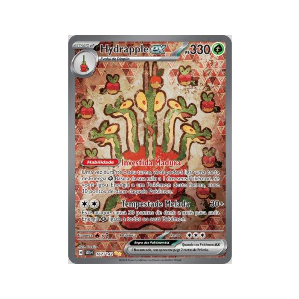 Hydrapple ex 167/142 in Portuguese Stellar Crown Pokémon TCG