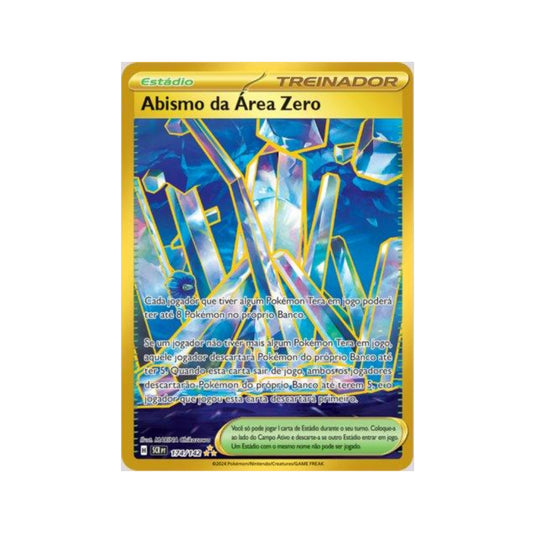 Area Zero Underdepths 174/142 in Portuguese Stellar Crown Pokémon TCG