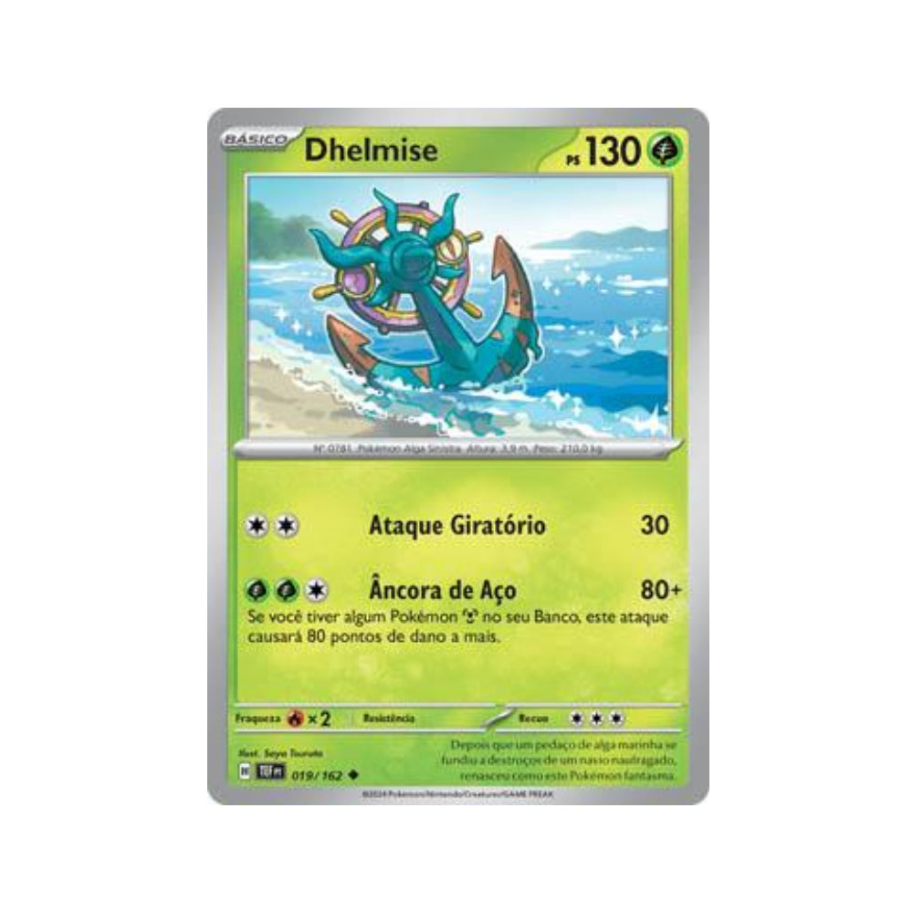 Dhelmise 019/162 in Portuguese Temporal Forces Pokémon TCG