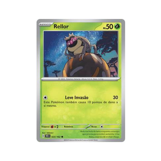 Rellor 023/162 in Portuguese Temporal Forces Pokémon TCG