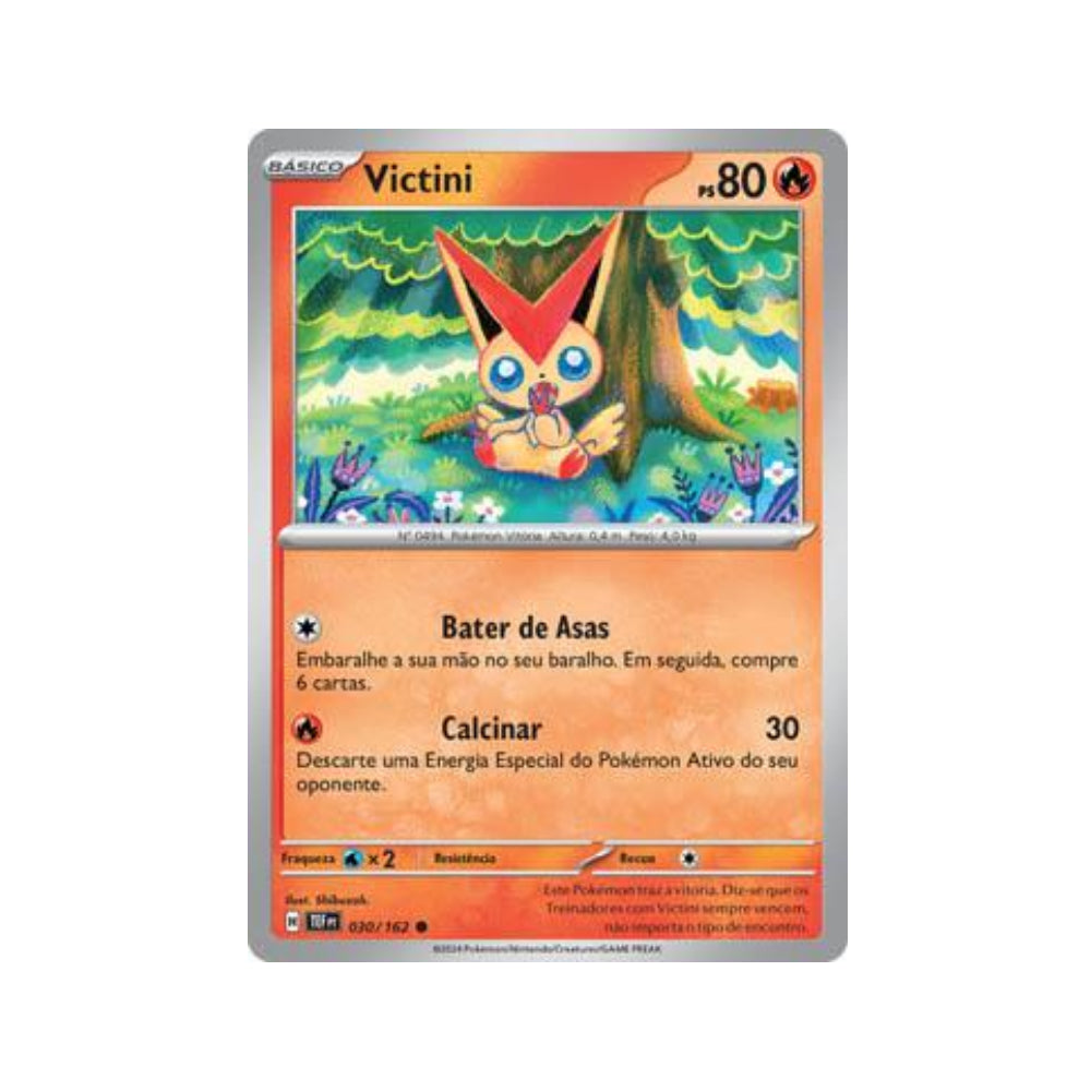 Victini 030/162 in Portuguese Temporal Forces Pokémon TCG