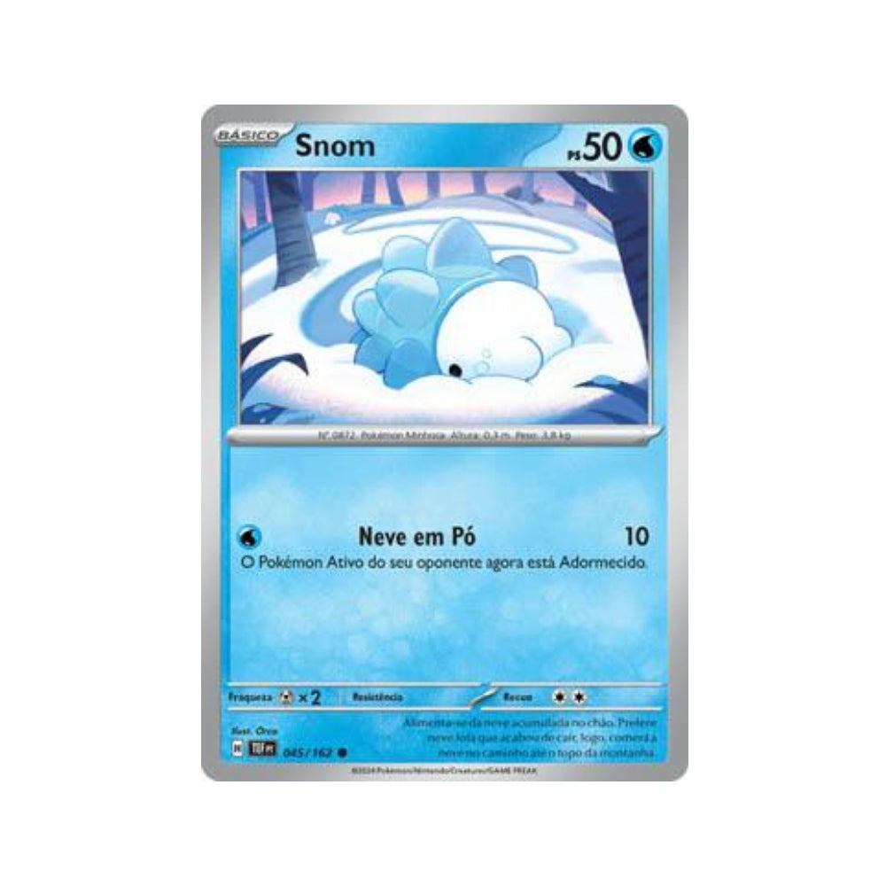 Snom 045/162 in Portuguese Temporal Forces Pokémon TCG