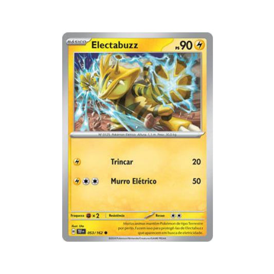 Electabuzz 053/162 in Portuguese Temporal Forces Pokémon TCG