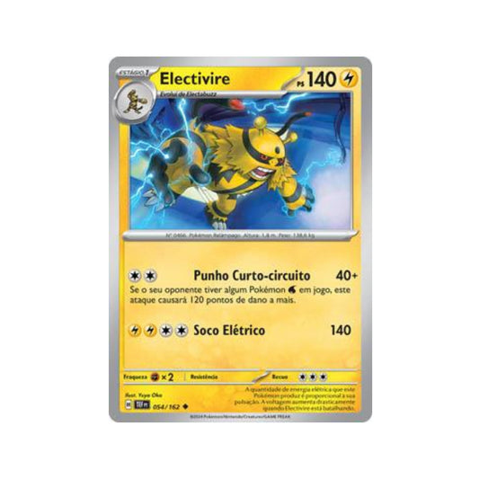 Electivire 054/162 in Portuguese Temporal Forces Pokémon TCG